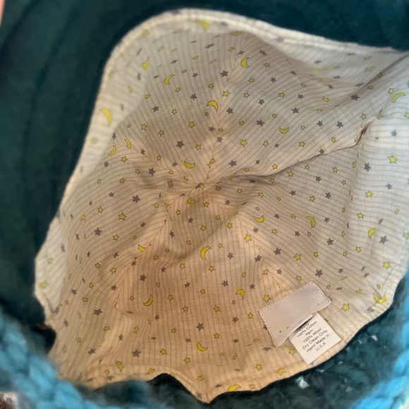 TEAL TSUYUMI handmade hat cotton and wool winter hat - Picture 3 of 3